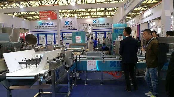 上海展会浙江翔鹰展位智能型米饭生产线